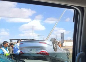 حادث مروري مروع بخط إنماء في المنصورة