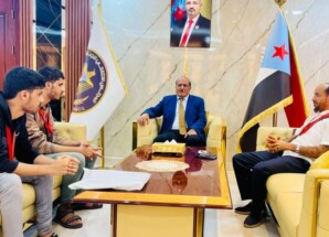 هرهرة يستقبل الطالب المتفوق من ذوي الهمم ماجد نجيب وشقيقه بالعاصمة عدن