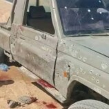 انفجار عبوة ناسفة بطقم عسكري على الخط الدولي شرق عتق