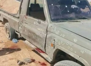 انفجار عبوة ناسفة بطقم عسكري على الخط الدولي شرق عتق