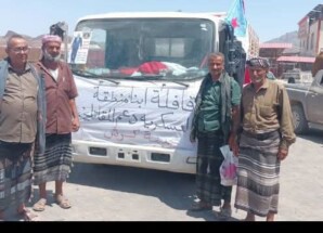 قافلة إغاثية من أبناء حبيل جبر ردفان لدعم جبهتي كرش والمسيمير الحواشب